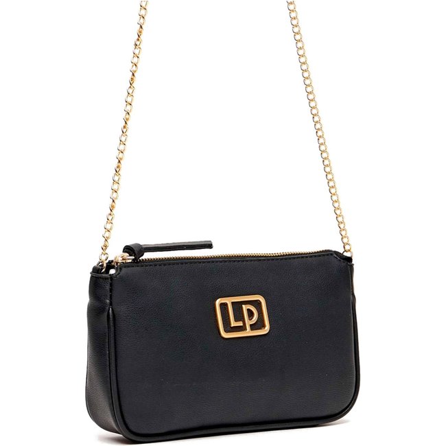 Bolsa Crossbody Lança Perfume Metal Ve25 Preto Feminino