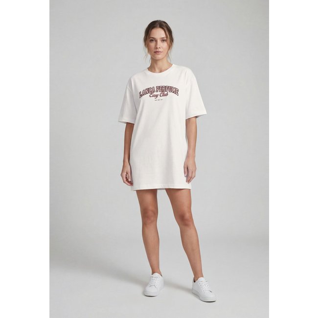 Vestido Feminino Lança Perfume Estampa Easy Club Branco