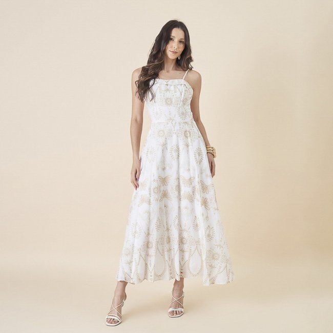 Vestido De Festa Auston Venus Branco