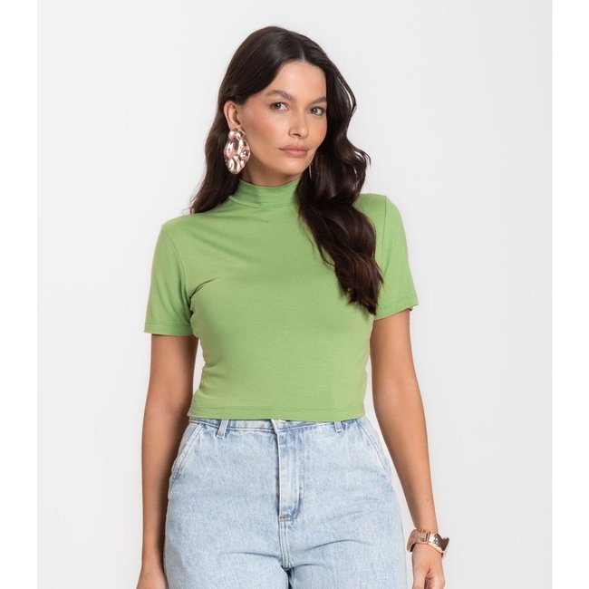 Blusa Cropped Feminina Select Verde
