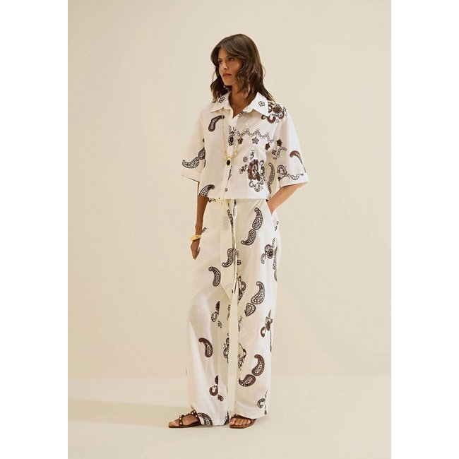 Camisa Clássica Arabesca - Off-white