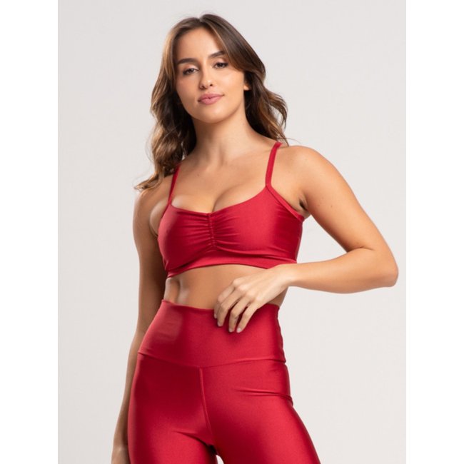 Top Fit One Bliss Poliamida Vermelho