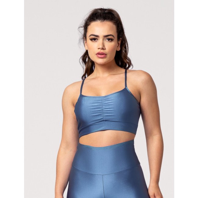 Top Fit One Bliss Poliamida Azul Luxo