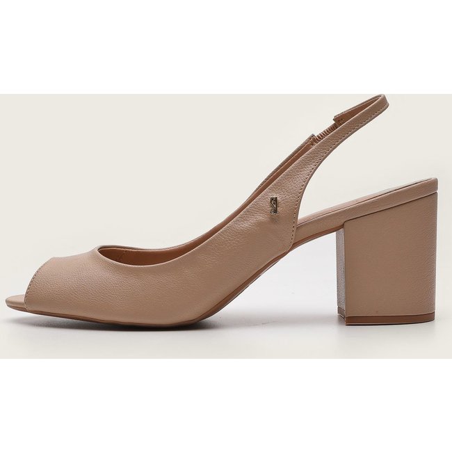 Scarpin Santa Lolla Slingback Bege