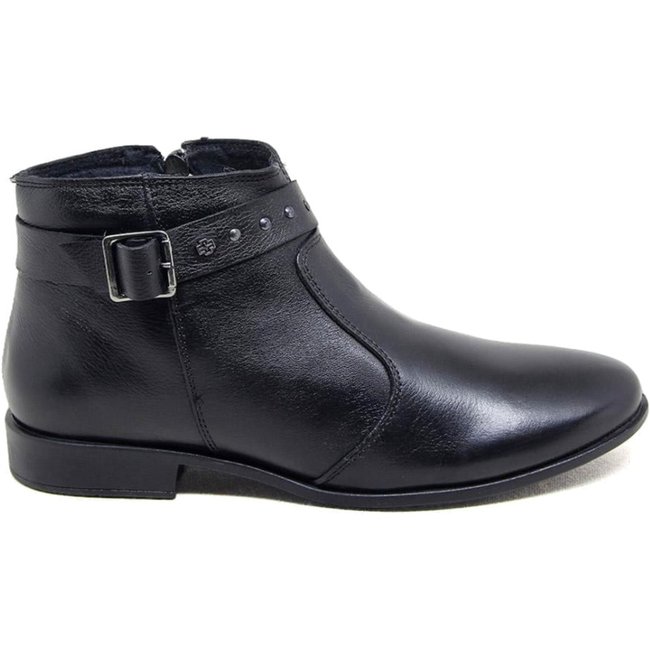 Bota Luna Couro Preto - LUN026