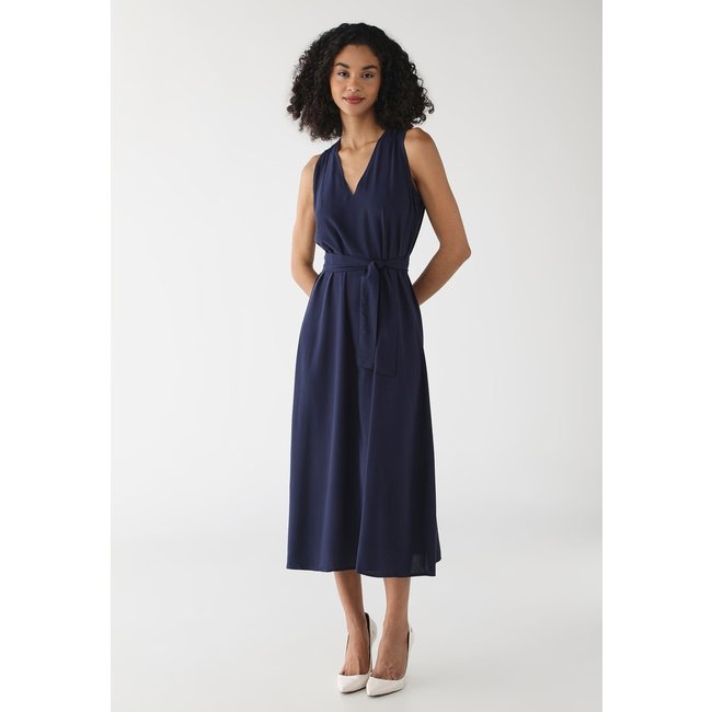 Vestido Feminino Regata Midi Marinho