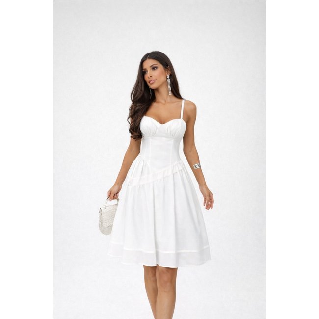 Vestido Longo D Bell Outlet Fashion Princesa Branco