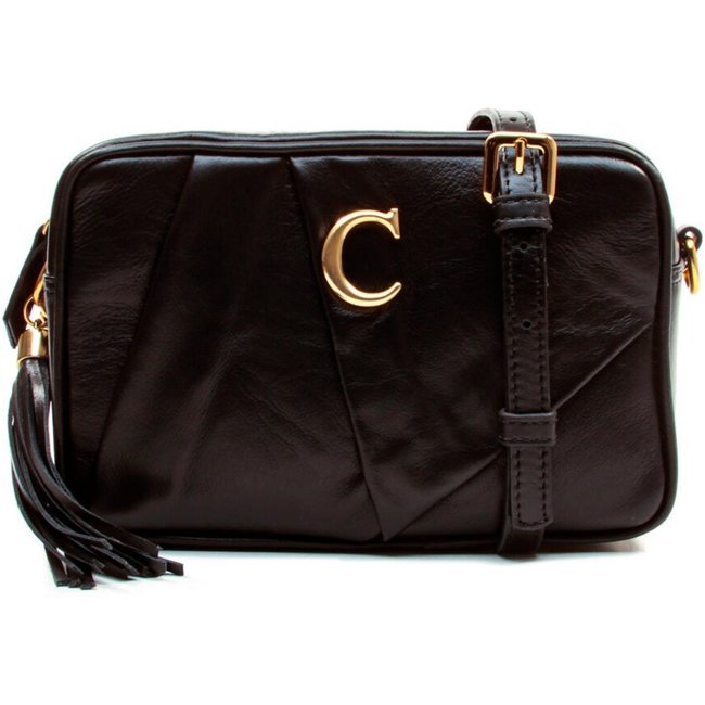 Bolsa Couro Preto Cecconello C2621-2