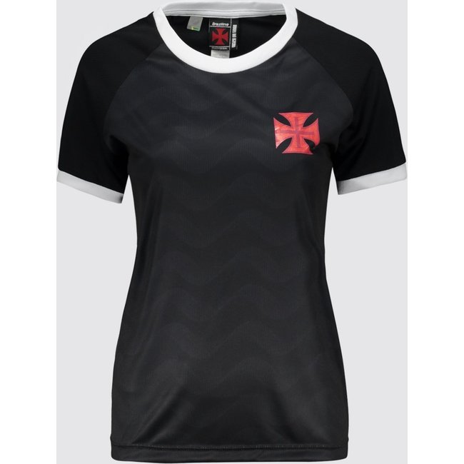 Camisa Vasco Rugido Feminina Preta