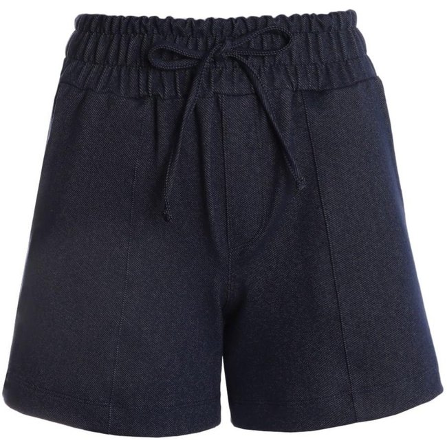 Short Malha Jeans Autentique Feminina MARINHO