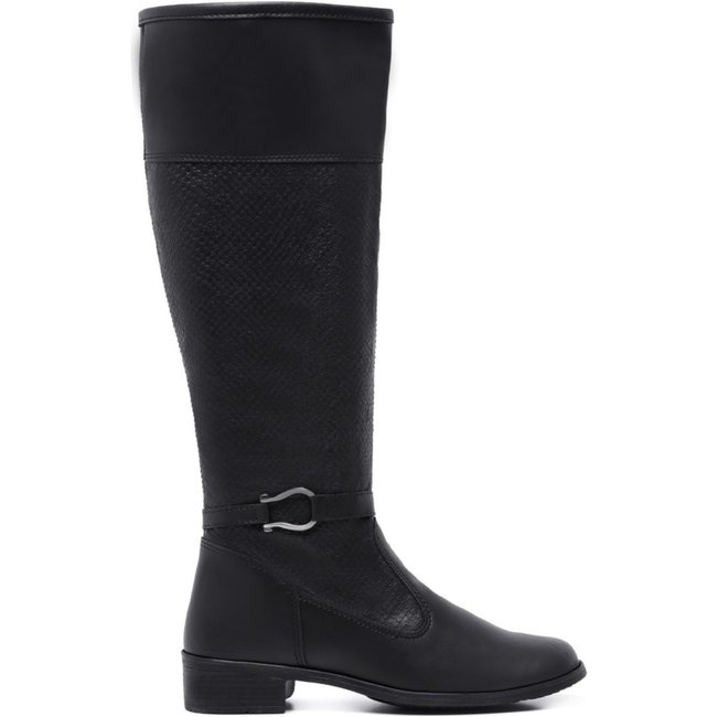 Bota Cano Longo Montaria Feminina Estilo Country Schiareli 11070 Preto