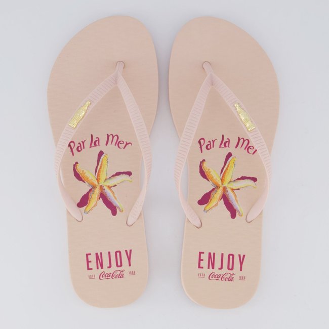 Chinelo Coca Cola La Mer Feminino Rosa