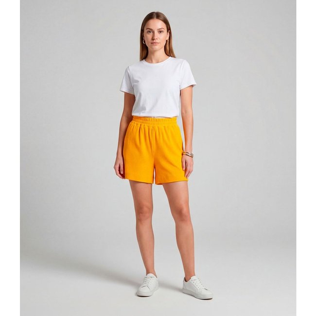 Shorts Feminino Moletinho Gorgurinho Infinita Cor Laranja