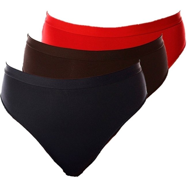 Kit com 3 Calcinhas Demillus 26826 Preto