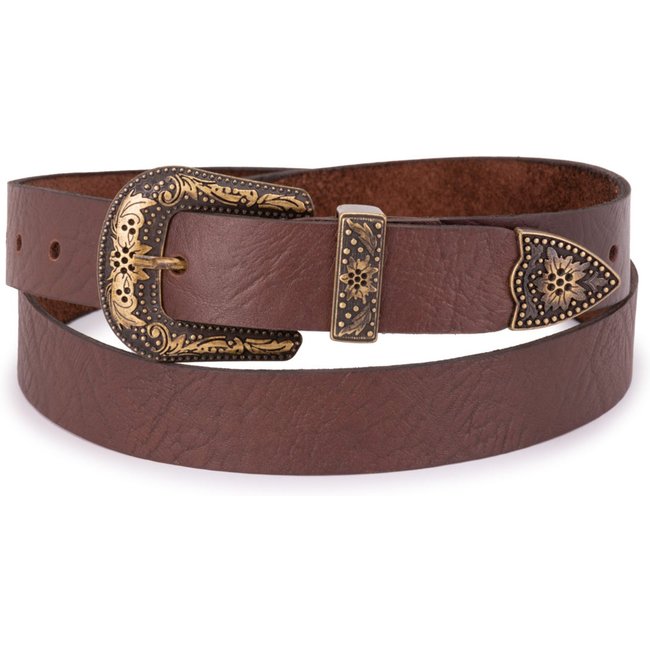 Cinto Feminino Couro Legítimo Country 3cm Fivela Americana