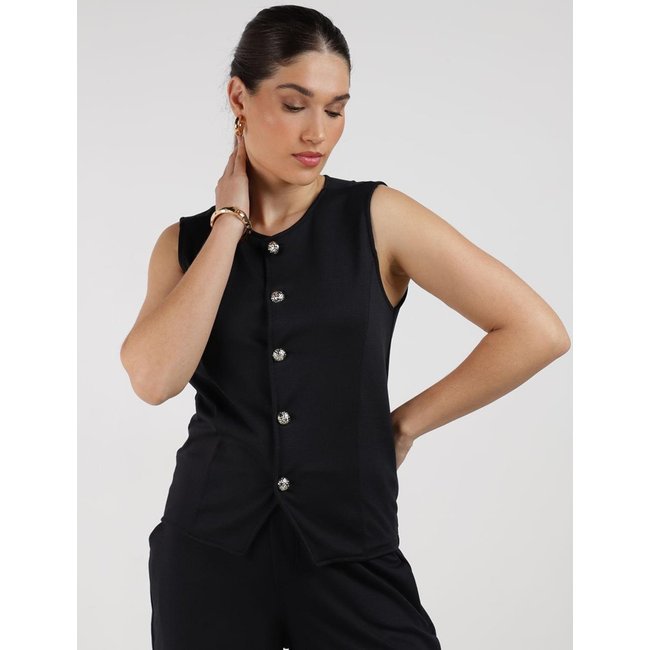 Colete Ponto Roma Autentique Feminino PRETO