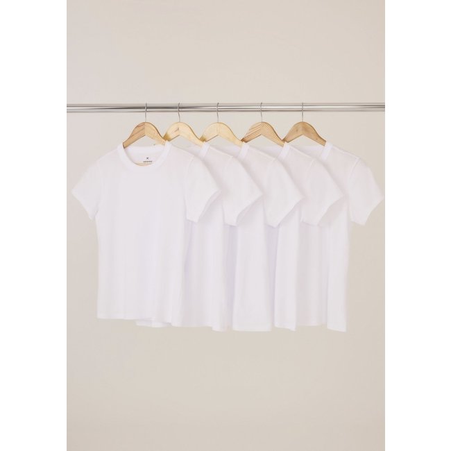 Kit Com 5 Camisetas Femininas Básicas Hering