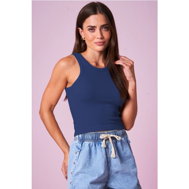 Regata Feminina Canelada Planet Girls Azul