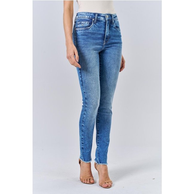 Calça Jeans Skinny Estonada Feminina Acostamento