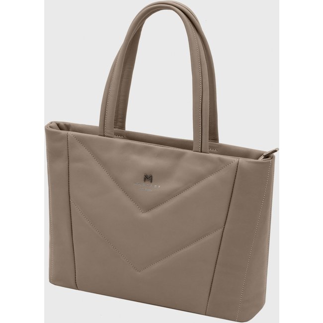 Bolsa Tote Couro Mariart Graviola New Bege