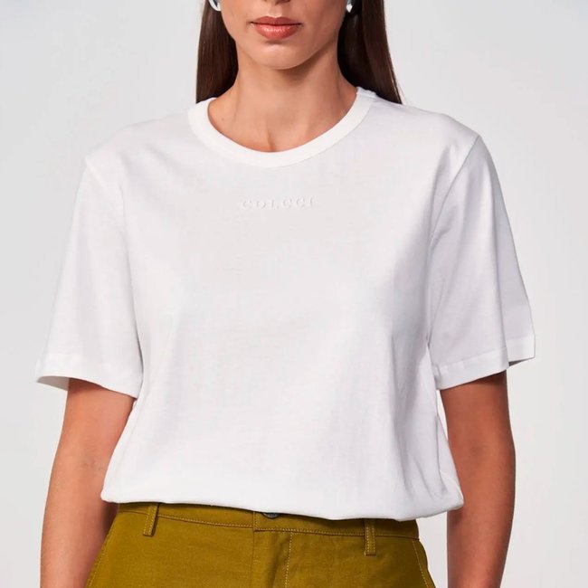 Camiseta Colcci Loose In25 Off White Feminino
