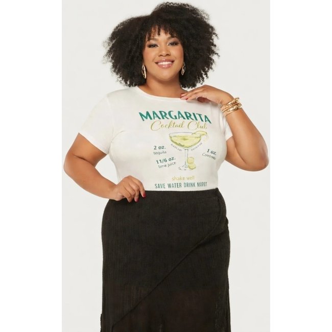 T-shirt Plus Size D Bell Outlet Fashion Cocktail Club Off-White