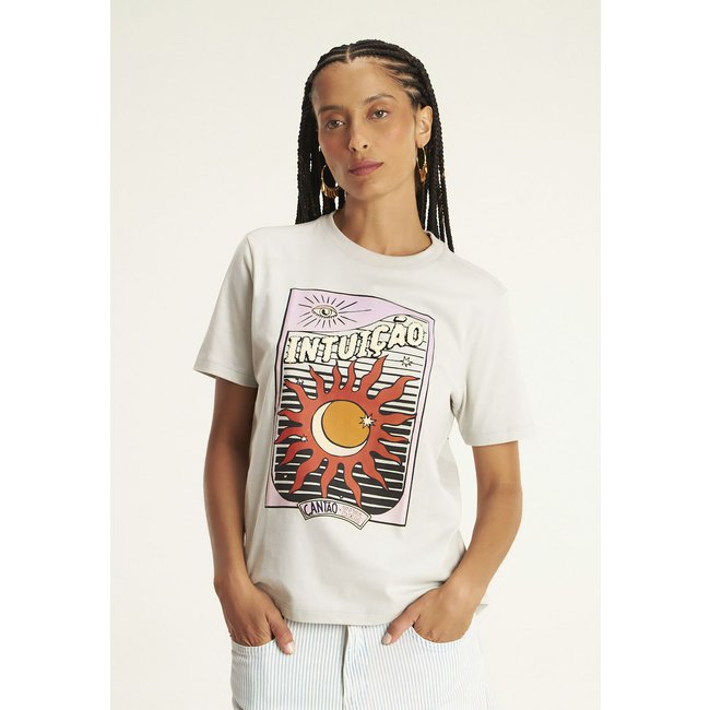 Camiseta Cantão Reta Classic Intuição Off-White