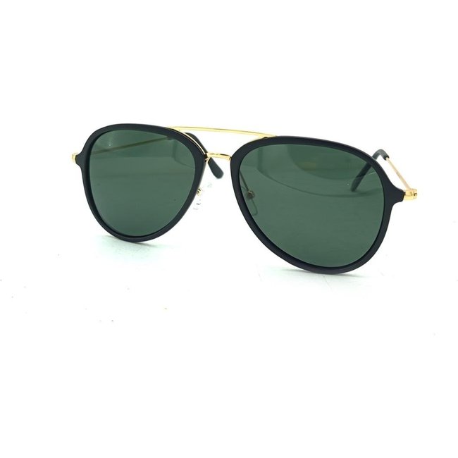 Óculos Solar Prorider dourado e preto com lente fume