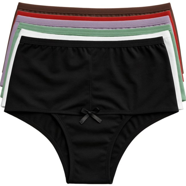 Kit 10 Calcinhas Cós Alto Reflexo Íntimo Cintura Reforçada Maternidade Segura Barriga