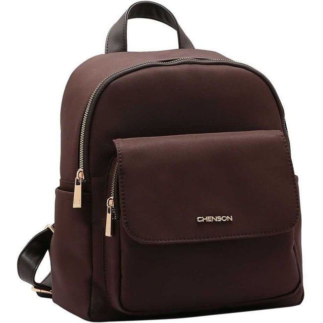 Mochila Feminina Chenson Microfiber Casual 8185112 Café