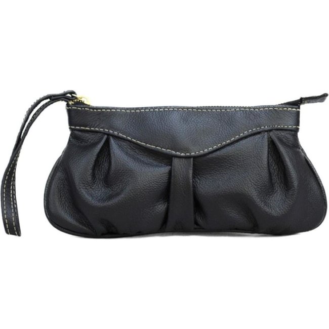 Clutch SN Couros Verona Preta
