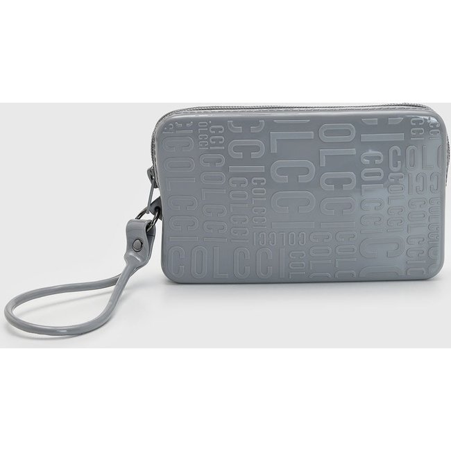 Bolsa Pequena Colcci Logo Alto-Relevo Cinza