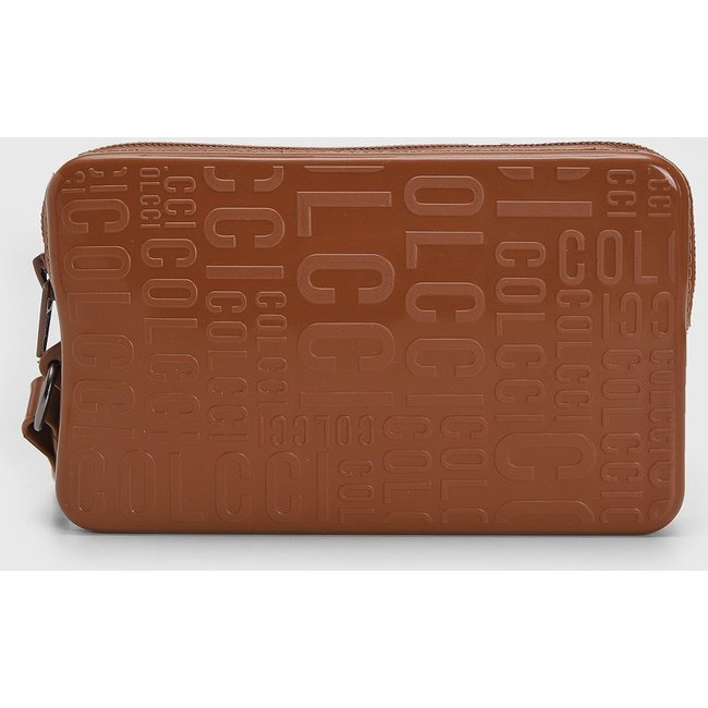 Clutch Colcci Monograma Alça Mão Marrom