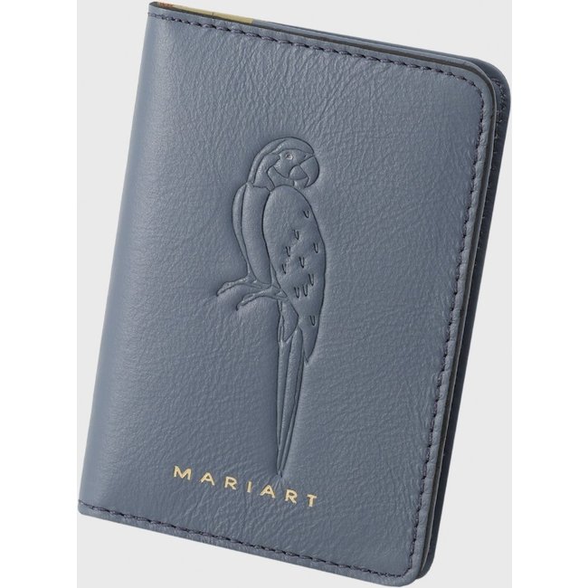Carteira Couro Mariart Fauna Azul Canindé