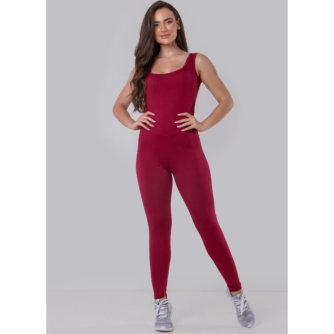 Macacão Feminino Suplex Longo Fitness Academia Ginastica Atacado 4 Estações