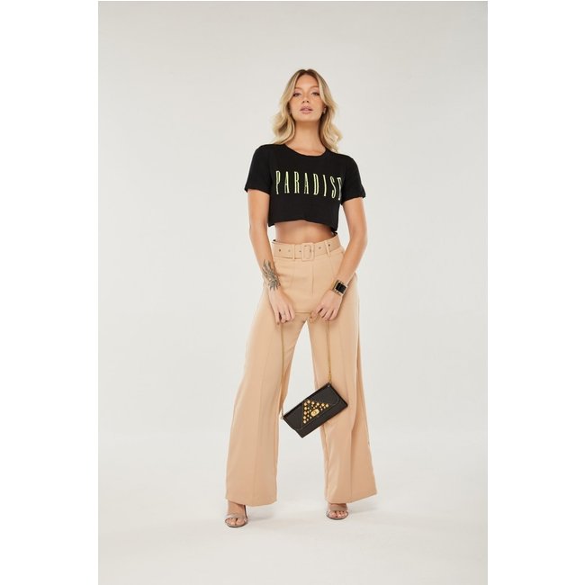 Cropped D Bell Outlet Fashion Paradise Preto