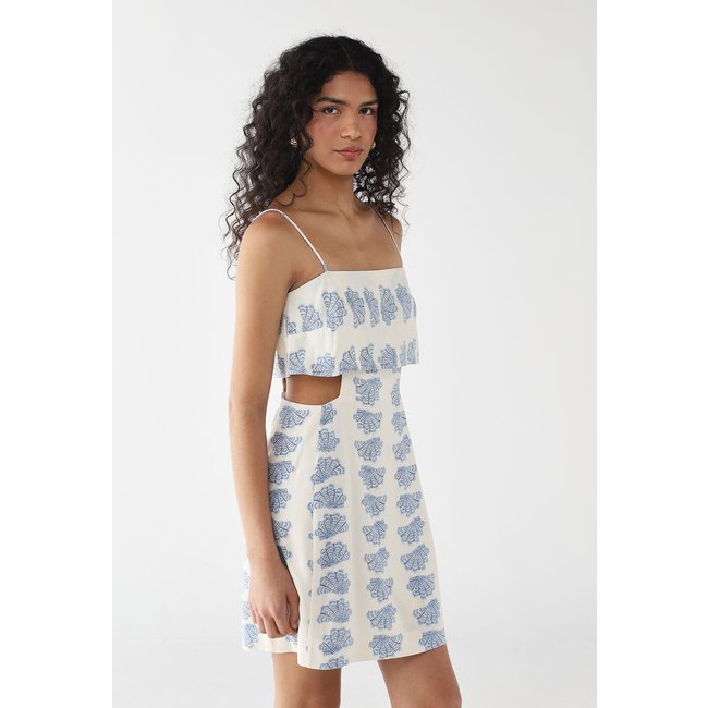 Vestido Feminino Dress To Estampa Aquário Off-white