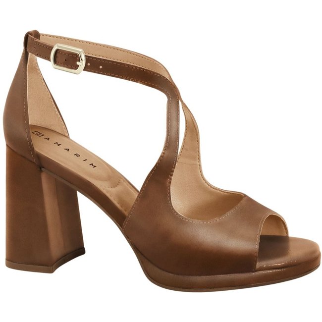 Sandália Feminina Salto Alto Tira Cruzada Elegante Ramarim 2646103 - Toffe