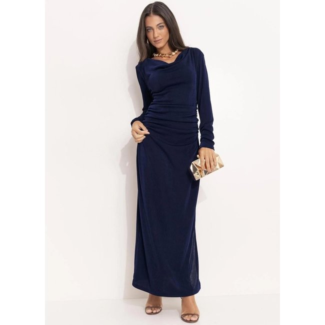 Vestido Malha Flow Azul Quintess