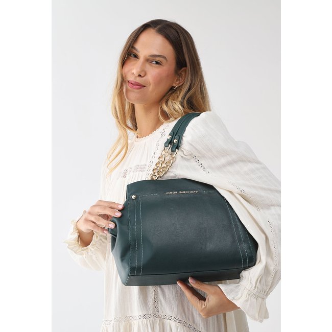 Bolsa Feminina Jorge Bischoff Corrente Verde
