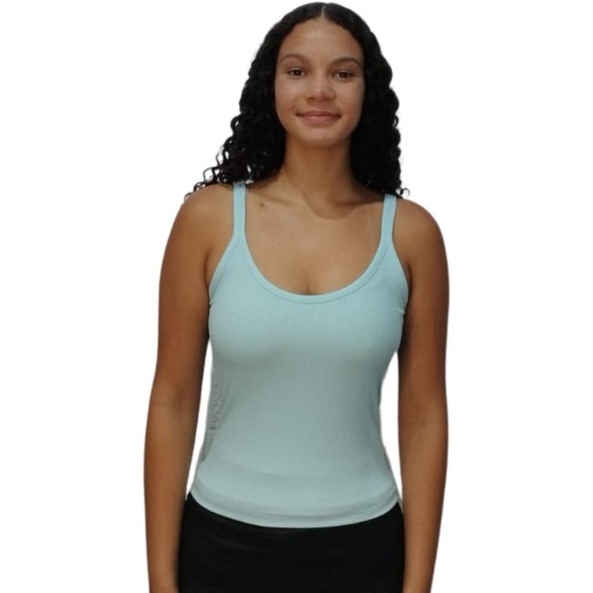 Blusa Básica Feminina Canelada Alça Lez A Lez