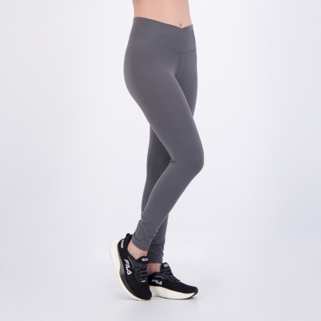 Calça Legging Fila Touch Gym Feminina Cinza