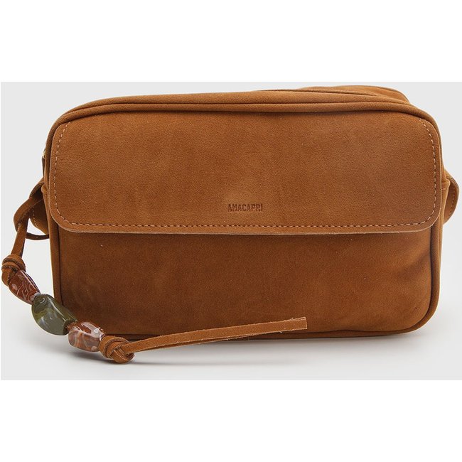 Bolsa Feminina Anacapri Alça Pedrarias Caramelo