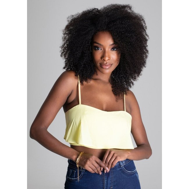 Cropped Sawary Curto - 276394 - Amarelo - Sawary