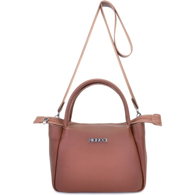 Bolsa Feminina Moncci Média Transversal Forrada Cancun Caramelo