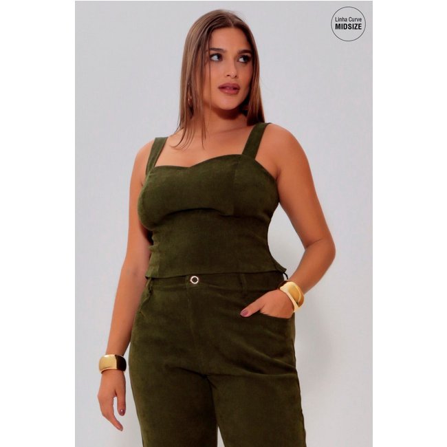 CROPPED LONDON MAIS GATA VERDE MOSS Gatabakana
