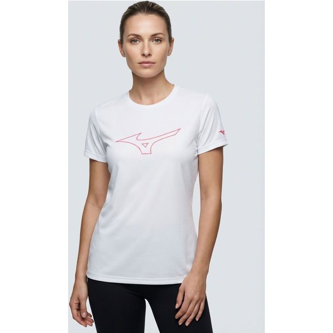 Camiseta Feminina Mizuno Energy Stamp2F Branca