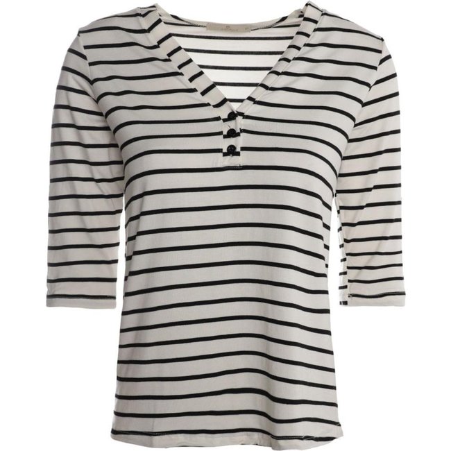 Blusa Manga 3/4 Autentique Feminina BRANCO/BRANCO/PRETO