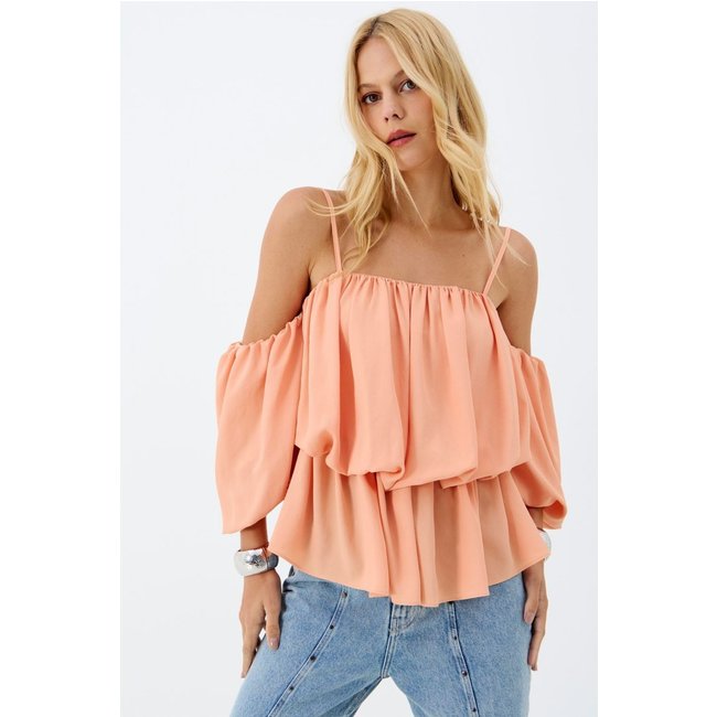 Blusa Ombro a Ombro com Manga Balonê ACT Feminino