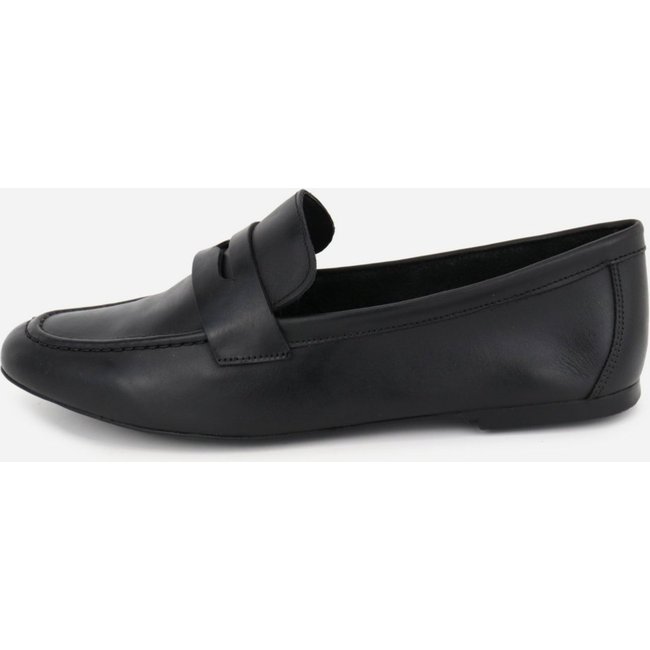Loafer Casual Feminino Maria Paula Couro Preto